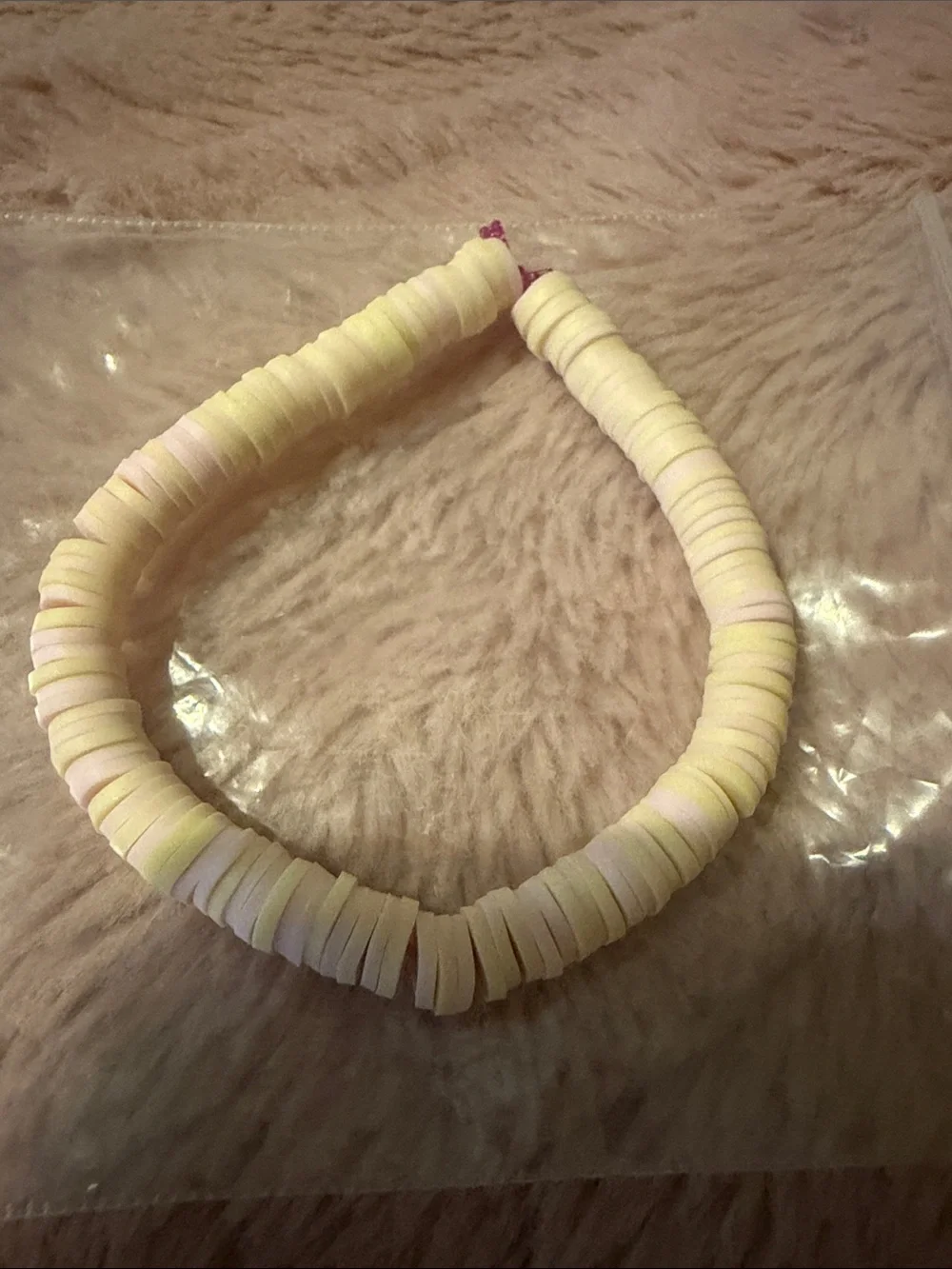 Kids Beaded Friendship Bracelets - Blue & Cream